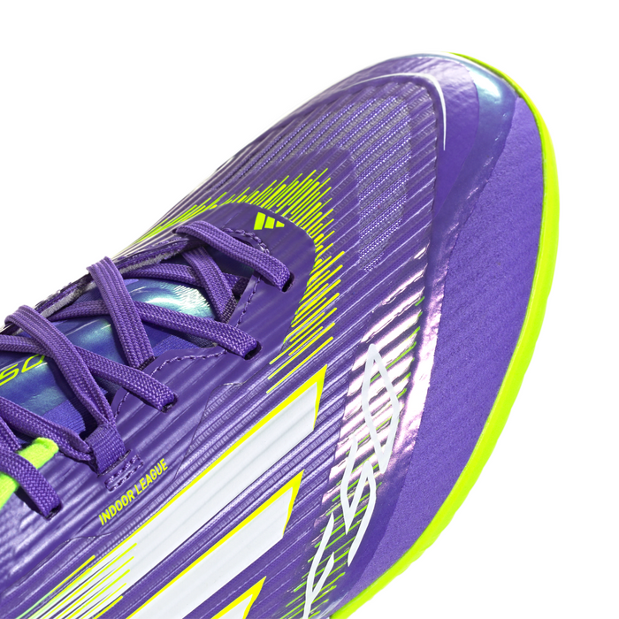 Adidas F50 League IN Indoor Football Boots (Purple Rush/Cloud White/Lucid Lemon)