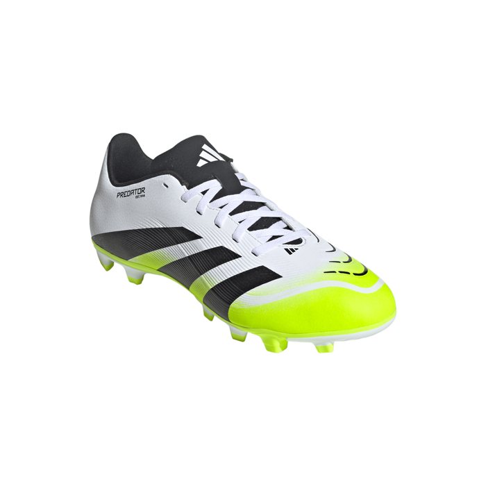 Adidas Predator Club FG/MG Boots (White/Black/Lucid Lemon)