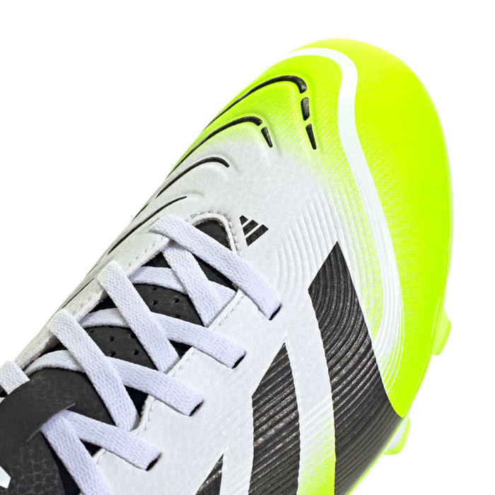 Adidas Predator Club FG/MG Boots (White/Black/Lucid Lemon)