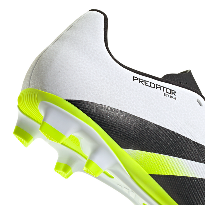 Adidas Predator Club FG/MG Boots (White/Black/Lucid Lemon)