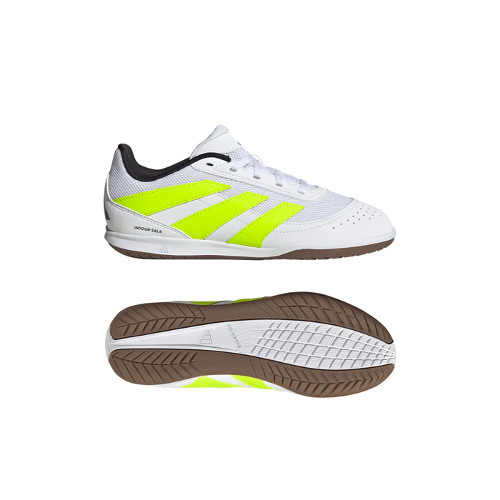 Adidas Predator Club IN Sala Indoor Jnr Football Shoes (Cloud White/Lucid Lemon/Core Black)