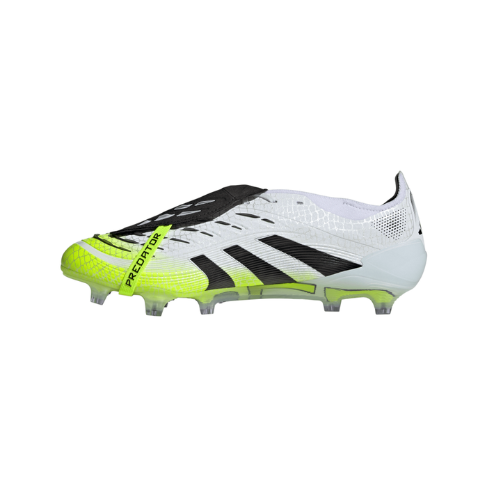 Adidas Predator Elite Fold-Over Tongue FG Football Boots (Cloud White/Core Black/Lucid Lemon)