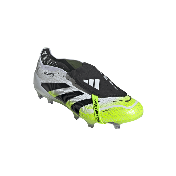 Adidas Predator Elite Fold-Over Tongue FG Football Boots (Cloud White/Core Black/Lucid Lemon)