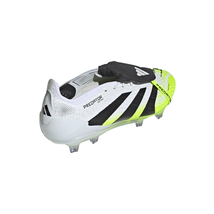 Adidas Predator Elite Fold-Over Tongue FG Football Boots (Cloud White/Core Black/Lucid Lemon)