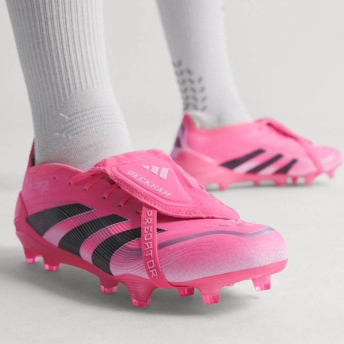 Adidas Predator Elite Fold-Over Tongue Beckham FG Football Boots (Beam Pink/Core Black/Cloud White)