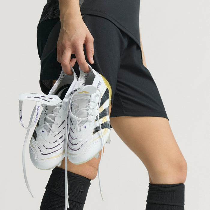 Adidas Predator Elite Fold-Over Tongue FG Football Boots (White/Core Black/Gold Metallic)