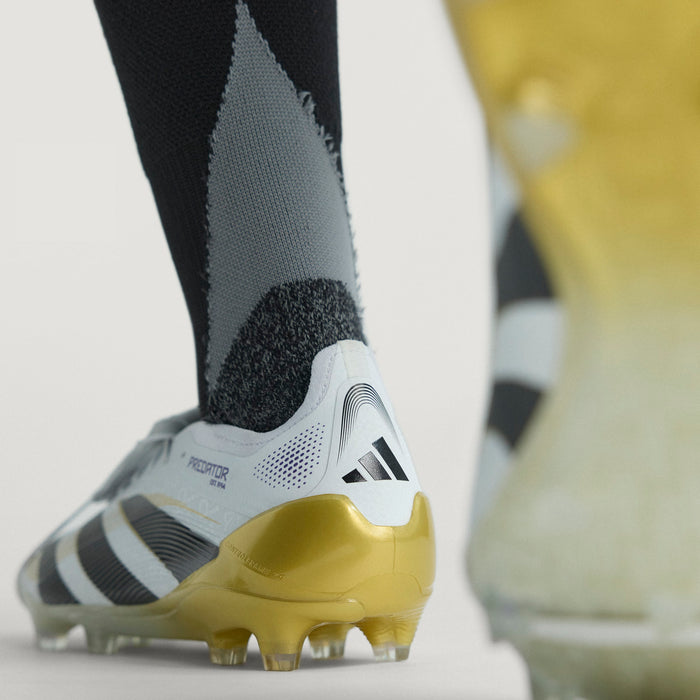 Adidas Predator Elite Fold-Over Tongue FG Football Boots (White/Core Black/Gold Metallic)