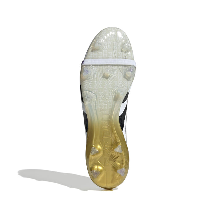 Adidas Predator Elite Fold-Over Tongue FG Football Boots (White/Core Black/Gold Metallic)