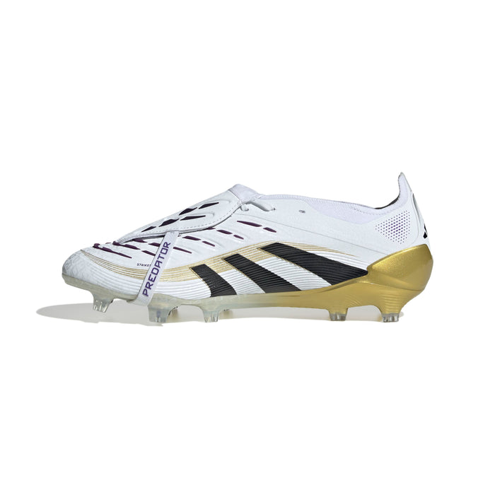 Adidas Predator Elite Fold-Over Tongue FG Football Boots (White/Core Black/Gold Metallic)