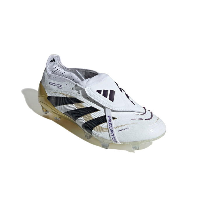 Adidas Predator Elite Fold-Over Tongue FG Football Boots (White/Core Black/Gold Metallic)