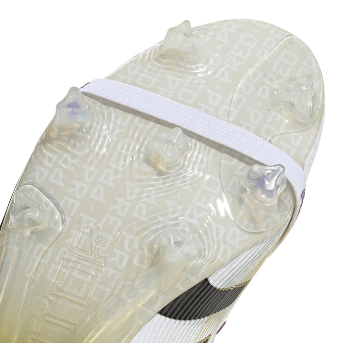 Adidas Predator Elite Fold-Over Tongue FG Football Boots (White/Core Black/Gold Metallic)