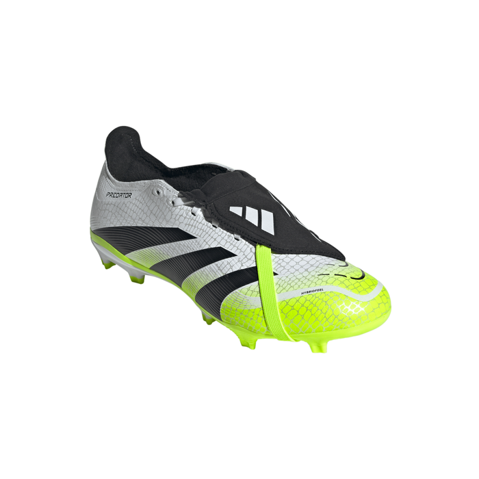 Adidas Predator League Fold-Over Tongue FG/MG Boots (White/Black/Lucid Lemon)
