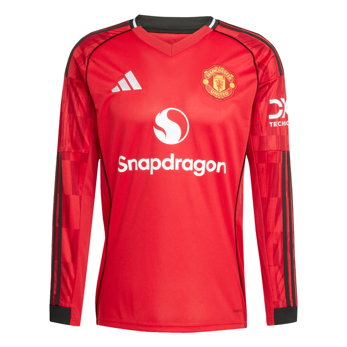 Manchester United Adult Long Sleeve Home Jersey 25/26