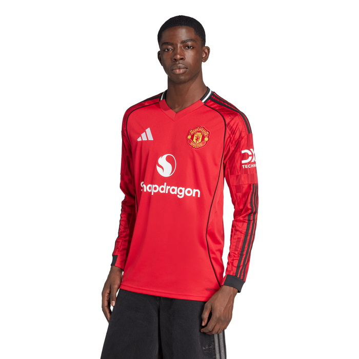 Manchester United Adult Long Sleeve Home Jersey 25/26