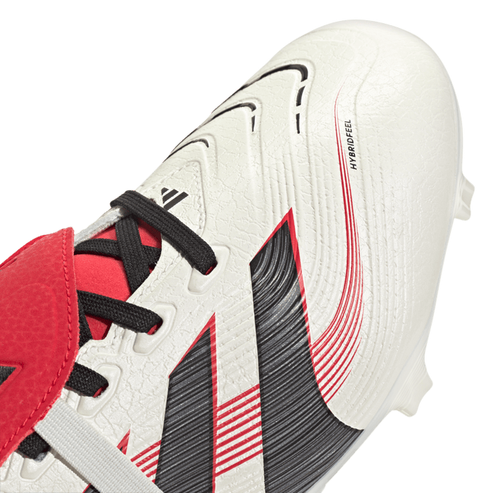 Adidas Predator League Fold-Over Tongue FG Football Boot (Off White/Core Black/Pure Ruby)