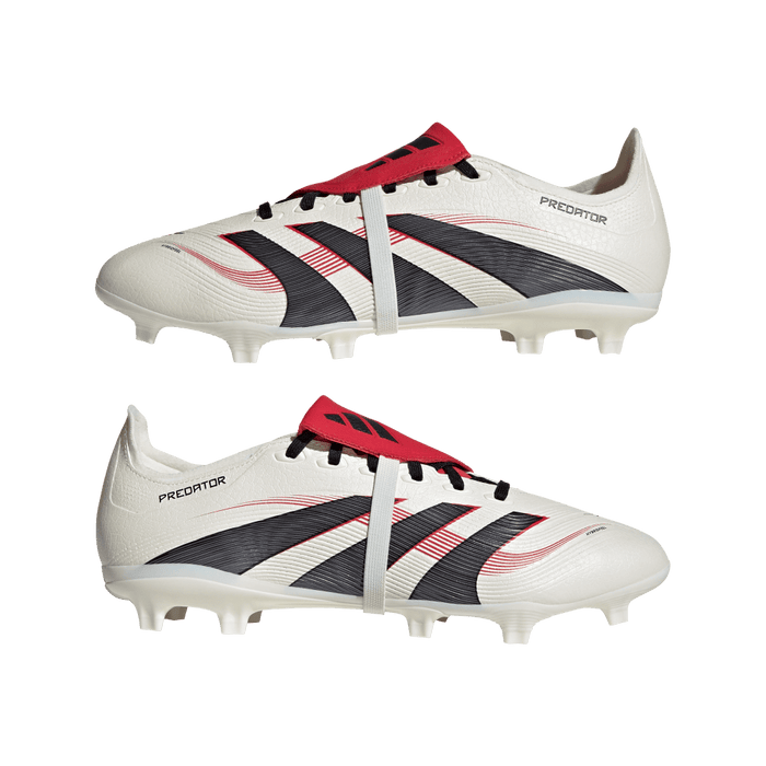 Adidas Predator League Fold-Over Tongue FG Football Boot (Off White/Core Black/Pure Ruby)