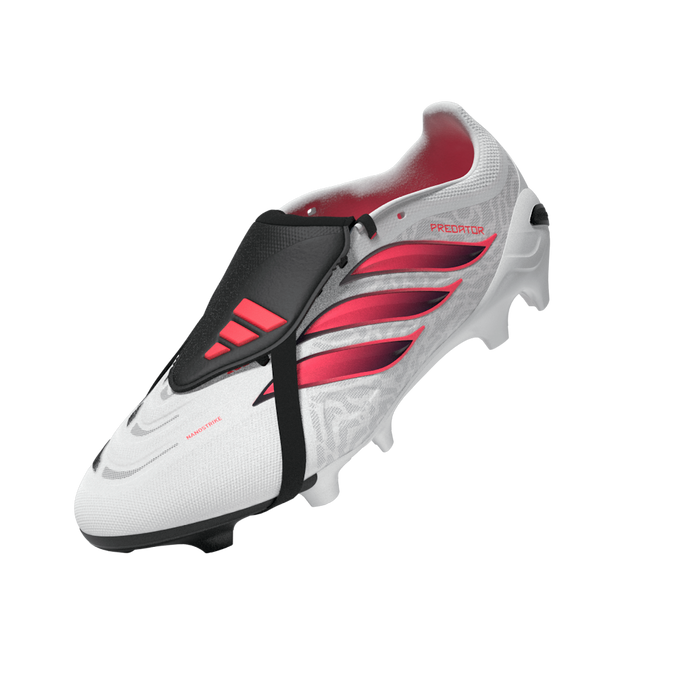 Adidas Predator League Fold-Over Tongue FG Football Boots (White/Solar Turbo/Core Black)