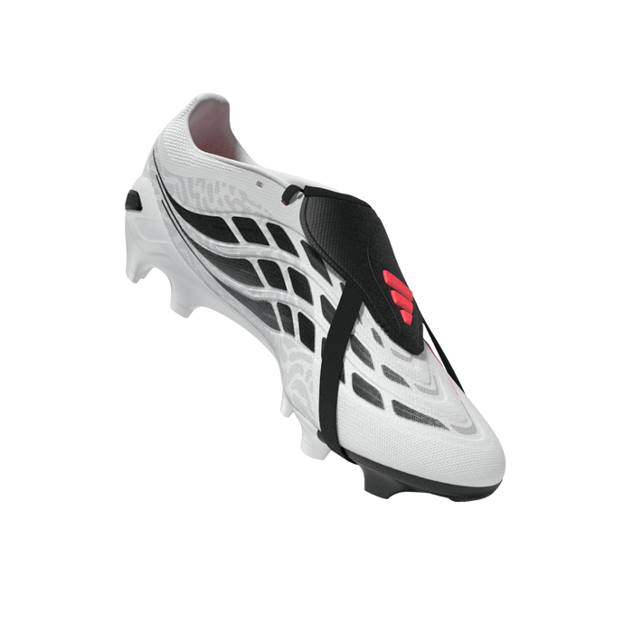 Adidas Predator League Fold-Over Tongue FG Football Boots (White/Solar Turbo/Core Black)
