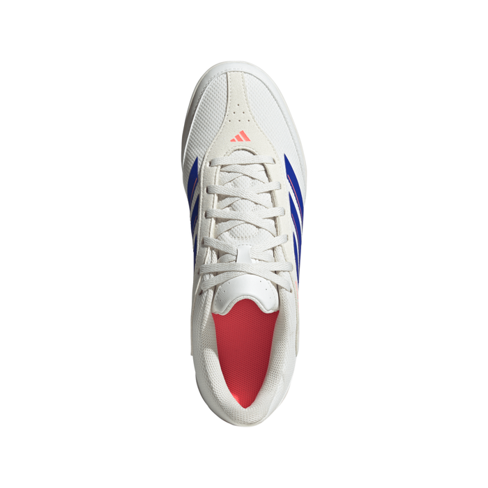 Adidas Copa Indoor Court Shoes (Off White/Lucid Blue/Coral)