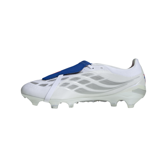 Adidas Predator Pro Fold-Over Tongue FG Football Boots (Cloud White/Zero Metallic/Royal Blue)