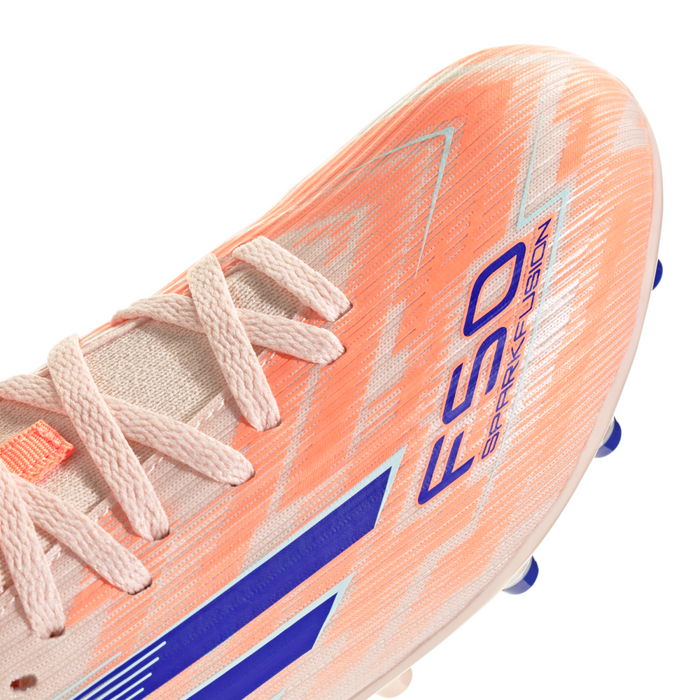 Adidas F50 Sparkfusion League FG/AG Jnr Football Boots (Bliss Orange/Lucid Blue/Beam Orange)