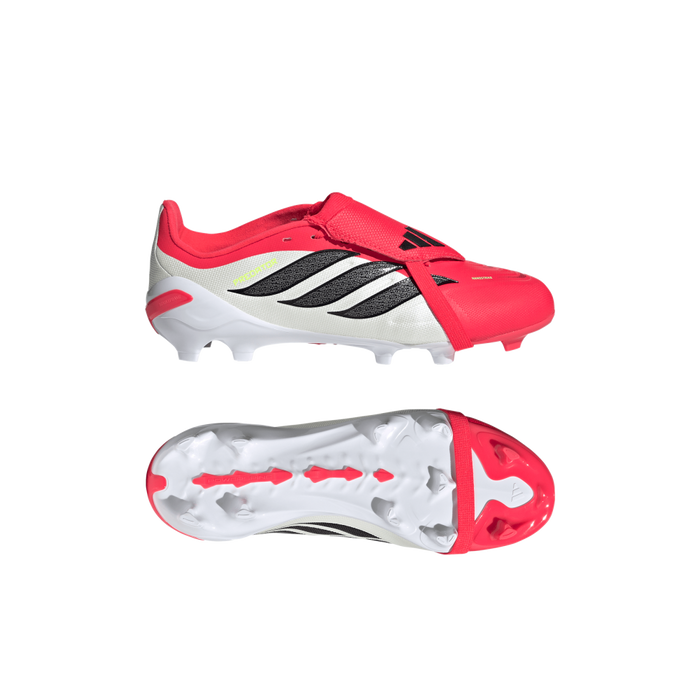 Adidas Predator League Fold-Over Tongue Jnr FG Football Boots (Lucid Red/Core Black/Cloud White)
