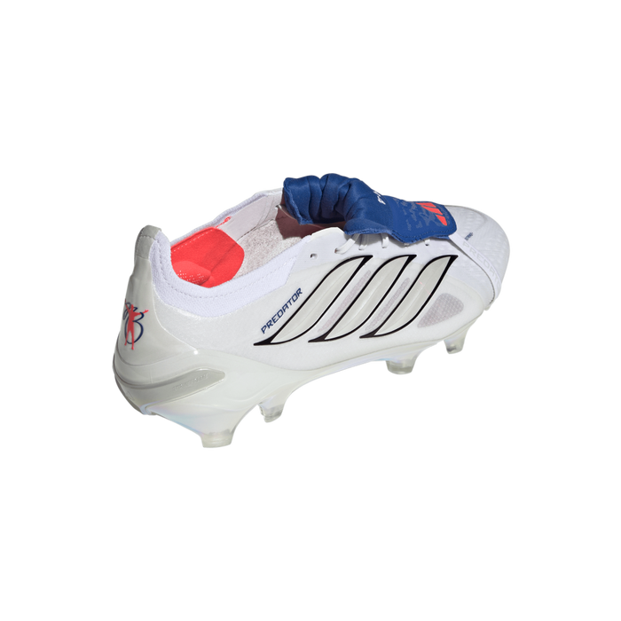 Adidas Predator Elite Fold-Over Tongue FG Football Boots (Cloud White/Zero Metallic/Royal Blue)