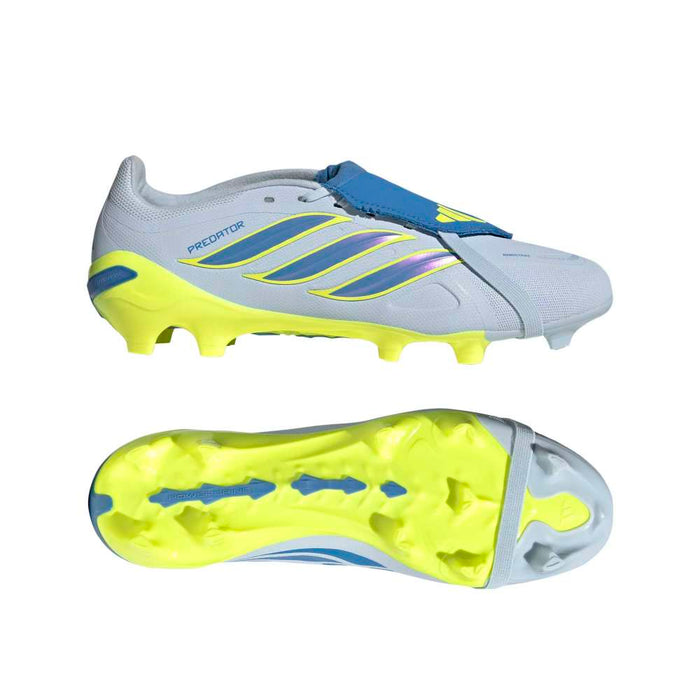 Adidas Predator League Fold-Over Tongue FG Football Boots (Crystal Sky/Ray Blue/Team Solar Yellow 2)