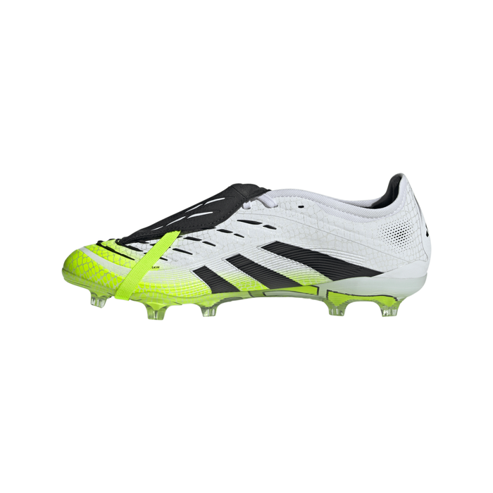 Adidas Predator Pro Fold-Over Tongue FG Football Boots (Cloud White/Core Black/Lucid Lemon)
