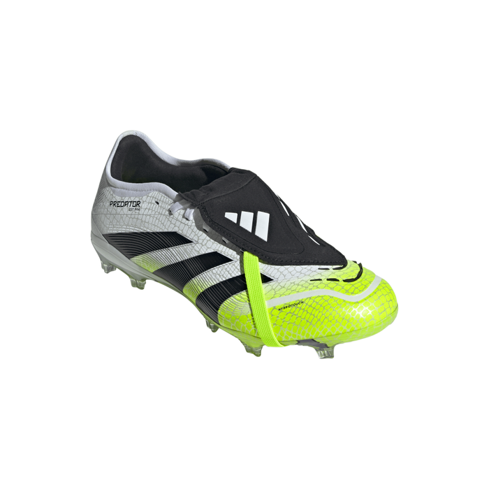 Adidas Predator Pro Fold-Over Tongue FG Football Boots (Cloud White/Core Black/Lucid Lemon)