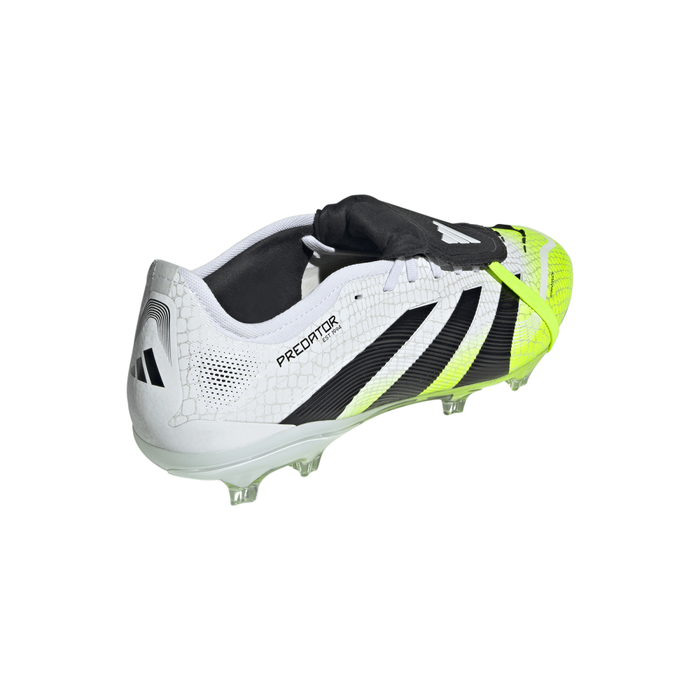 Adidas Predator Pro Fold-Over Tongue FG Football Boots (Cloud White/Core Black/Lucid Lemon)