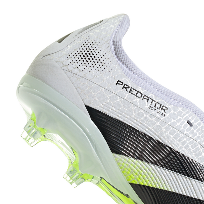 Adidas Predator Pro Fold-Over Tongue FG Football Boots (Cloud White/Core Black/Lucid Lemon)