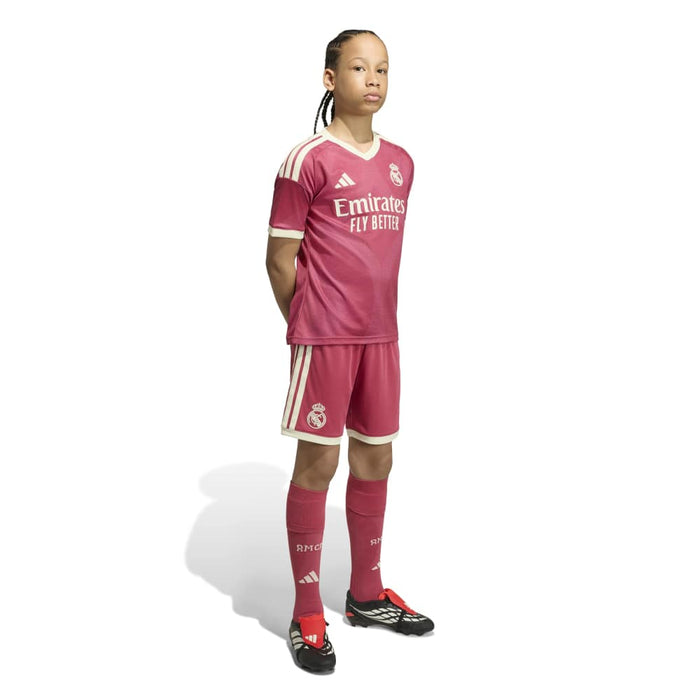 Real Madrid Youth Third Jersey 26/27, official adidas replica supporter shirt with sewn-on club crest