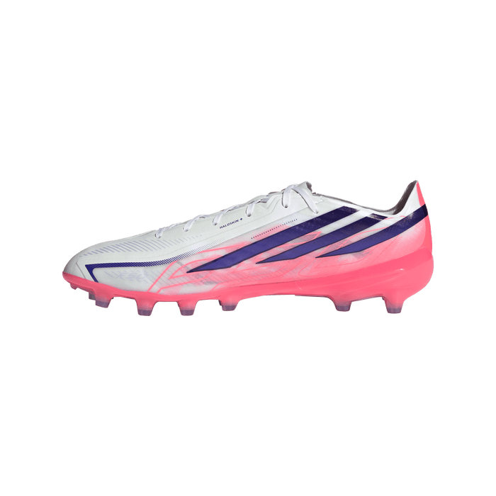 Adidas F50 Hyperfast Pro AG Football Boots (White/Solar Purple/Solar Turbo)