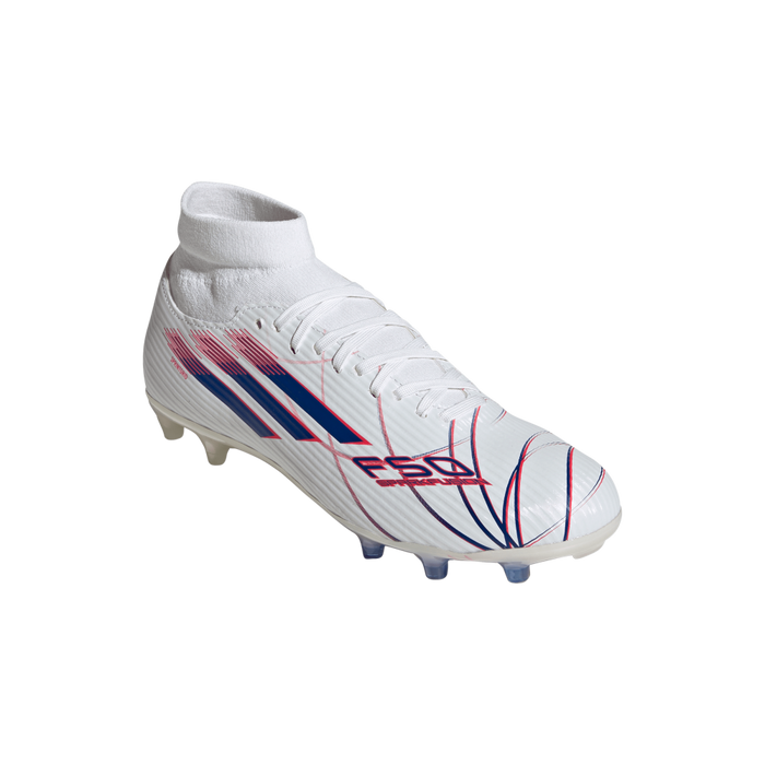 Adidas F50 Sparkfusion League Womens FG Football Boots (Cloud White/Royal Blue/Lucid Red)