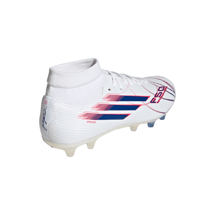 Adidas F50 Sparkfusion League Womens FG Football Boots (Cloud White/Royal Blue/Lucid Red)
