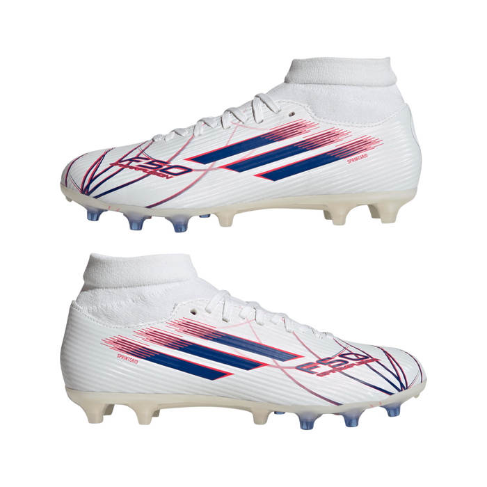 Adidas F50 Sparkfusion League Womens FG Football Boots (Cloud White/Royal Blue/Lucid Red)