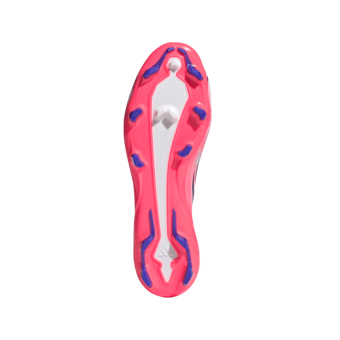 Adidas F50 Hyperfast League FG Football Boots (White / Solar Purple / Solar Turbo)