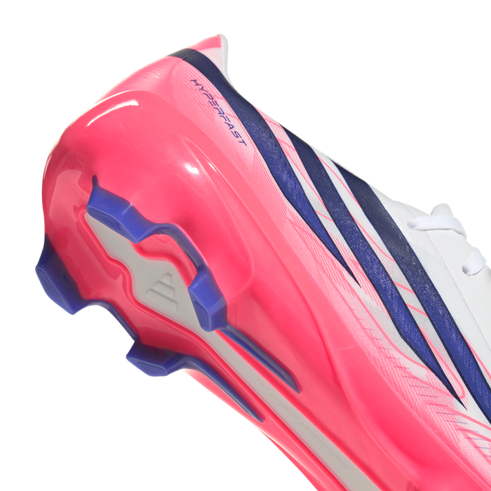Adidas F50 Hyperfast League FG Football Boots (White / Solar Purple / Solar Turbo)
