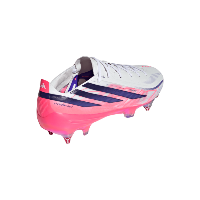 Adidas F50 Hyperfast Elite SG Football Boots (White/Solar Purple/Solar Turbo)