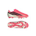 adidas F50 Hyperfast Club FG/MG junior football boot in solar turbo, black and gold - side and sole angle