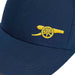 Arsenal dad cap in navy and yellow with embroidered club crest
