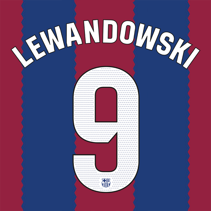 FC Barcelona Home Print 23/24 (Adult) - LEWANDOWSKI 9