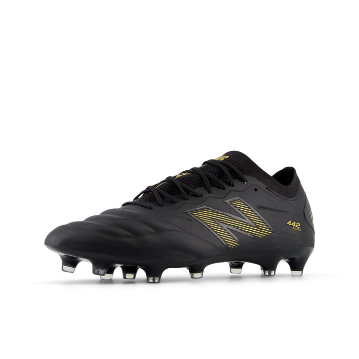 New Balance 442 Elite V2 FG Football Boots (Black/Metallic Gold)