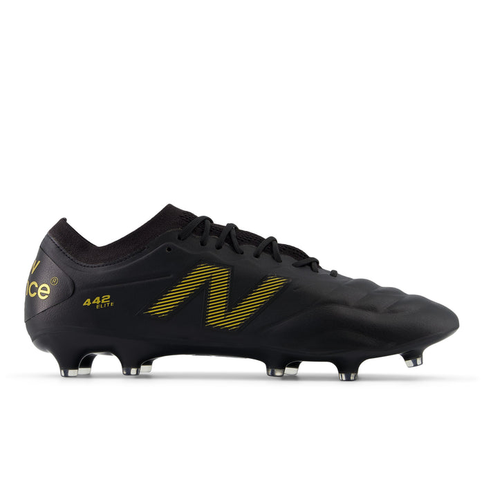 New Balance 442 Elite V2 FG Football Boots (Black/Metallic Gold)