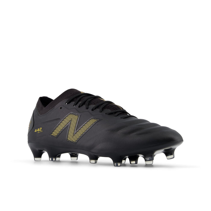 New Balance 442 Elite V2 FG Football Boots (Black/Metallic Gold)