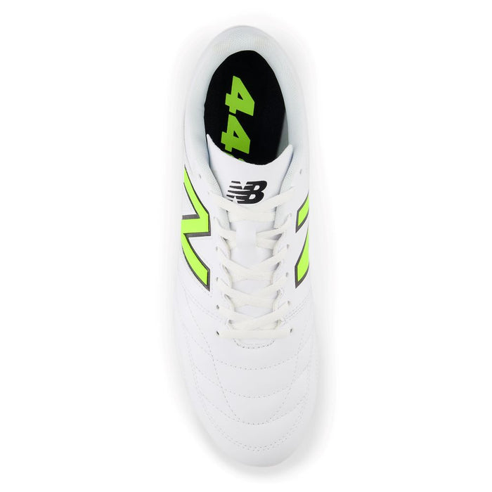 New Balance 442 Team FG 2E V2 Football Boots (White/Energy Red/Hi-lite)