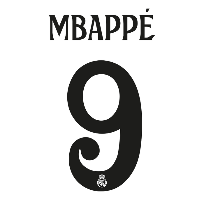 Real Madrid Home Print 24/25 (Youth) - MBAPPE 9