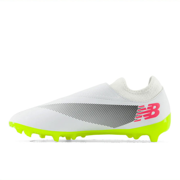 New Balance Furon Dispatch V7+ FG Football Boots 2E (White/Black/Fluro Yellow)