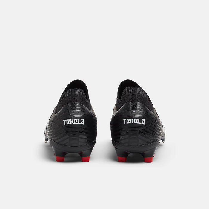 New Balance Tekela Pro Low V4+ FG Football Boots (Black/White/Red)